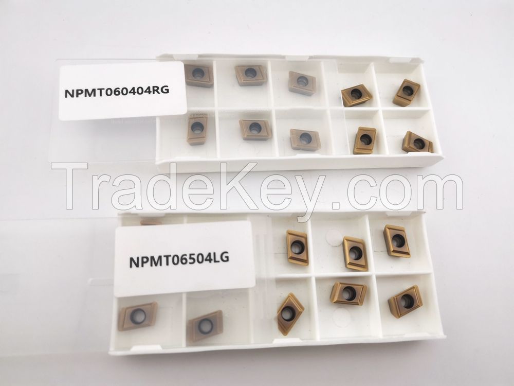 High Precision CNC Lathe Cutting Tool Npmt050308rg Deep Drilling Indexable Carbide Inserts