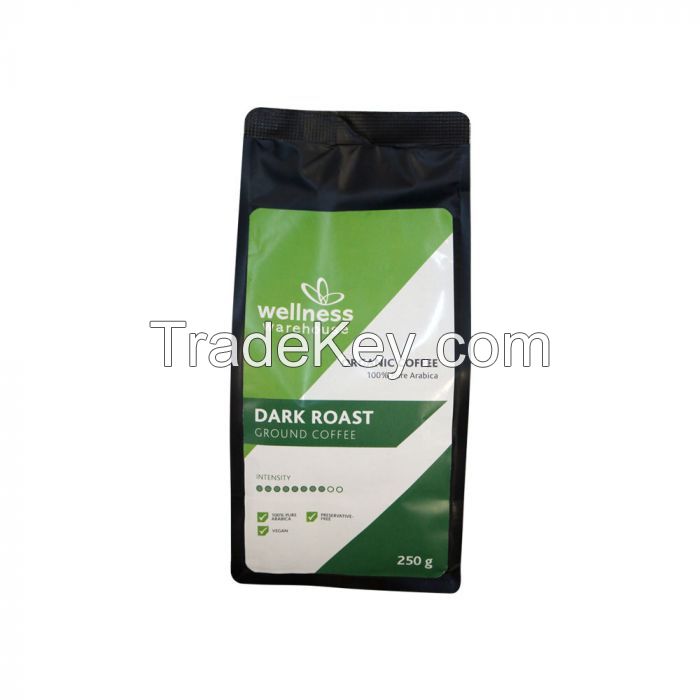 Selling Wellness Organic Dark Roast Coffee Ground 250g