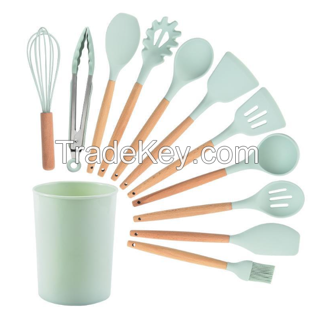 12 Pieces In 1 Set Silicone Kitchen Accessories Cooking Tools Kitchenw