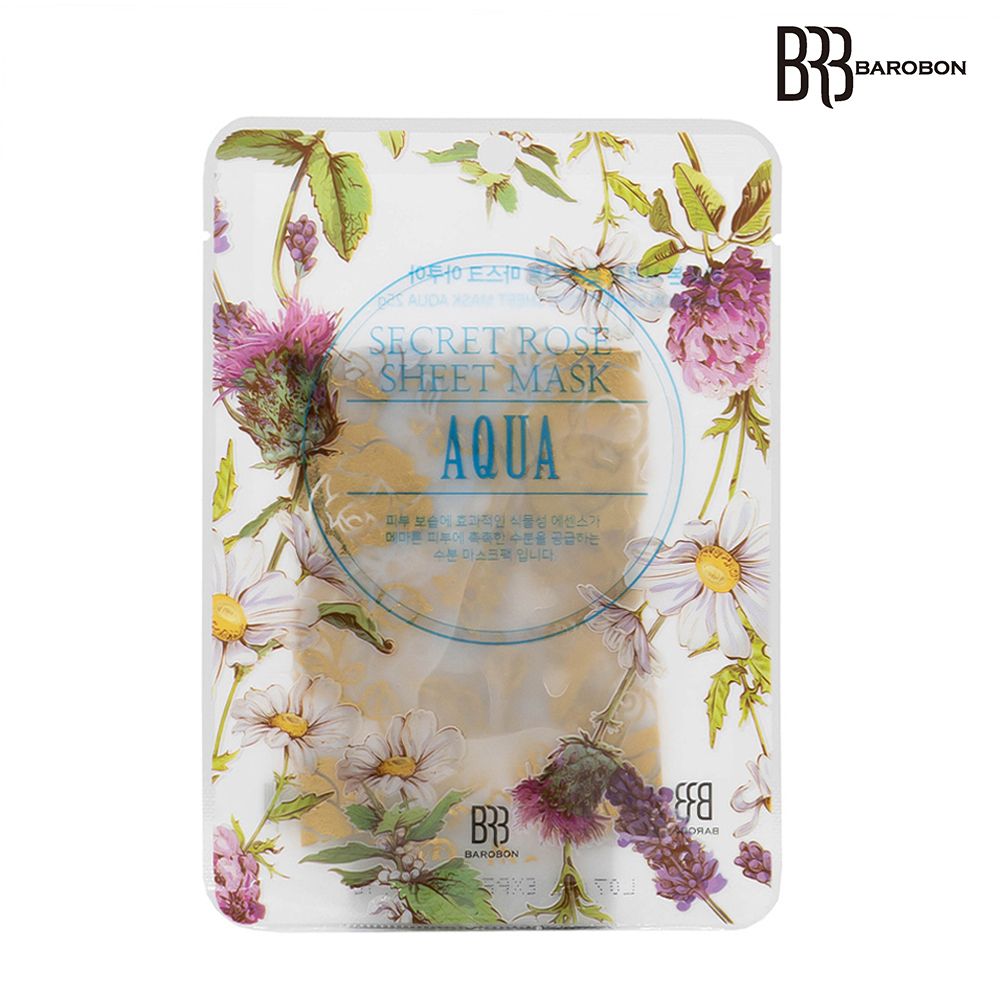 Barobon Secret Rose Sheet Mask [Aqua] 