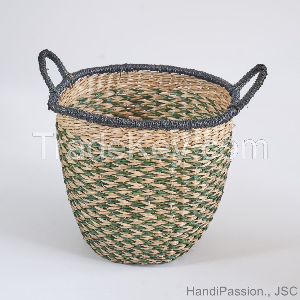 Seagrass Woven Storage Laundry Basket Made in Vietnam
