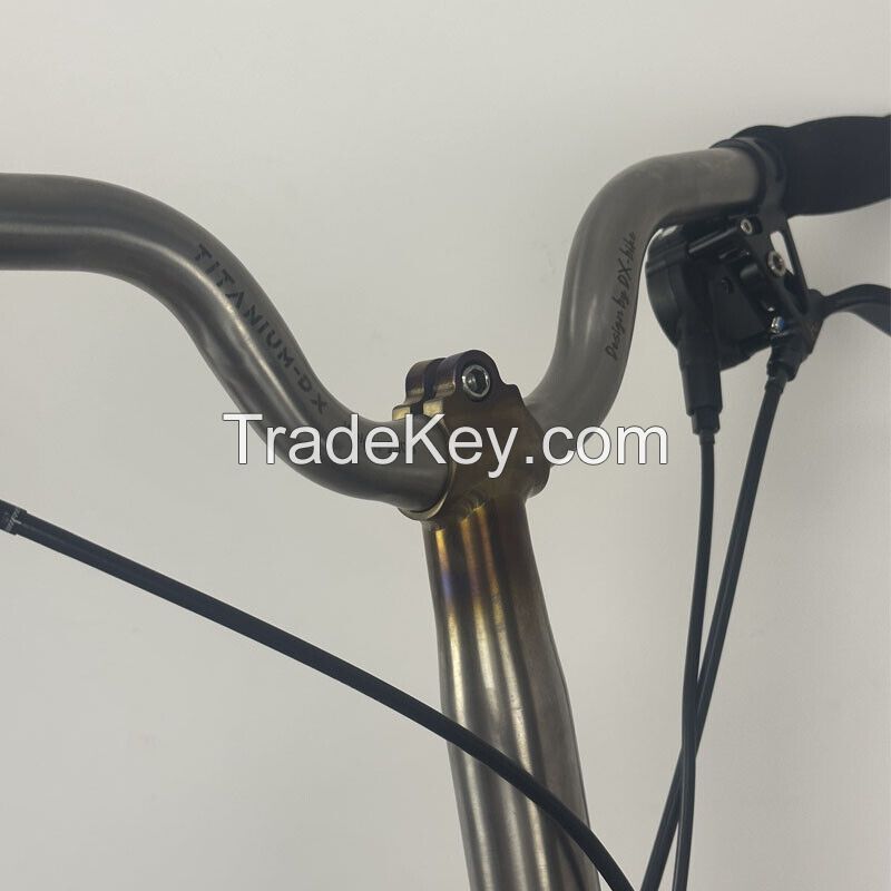 Titanium -DX Titanium Brompton Folding Bike 4 Speed