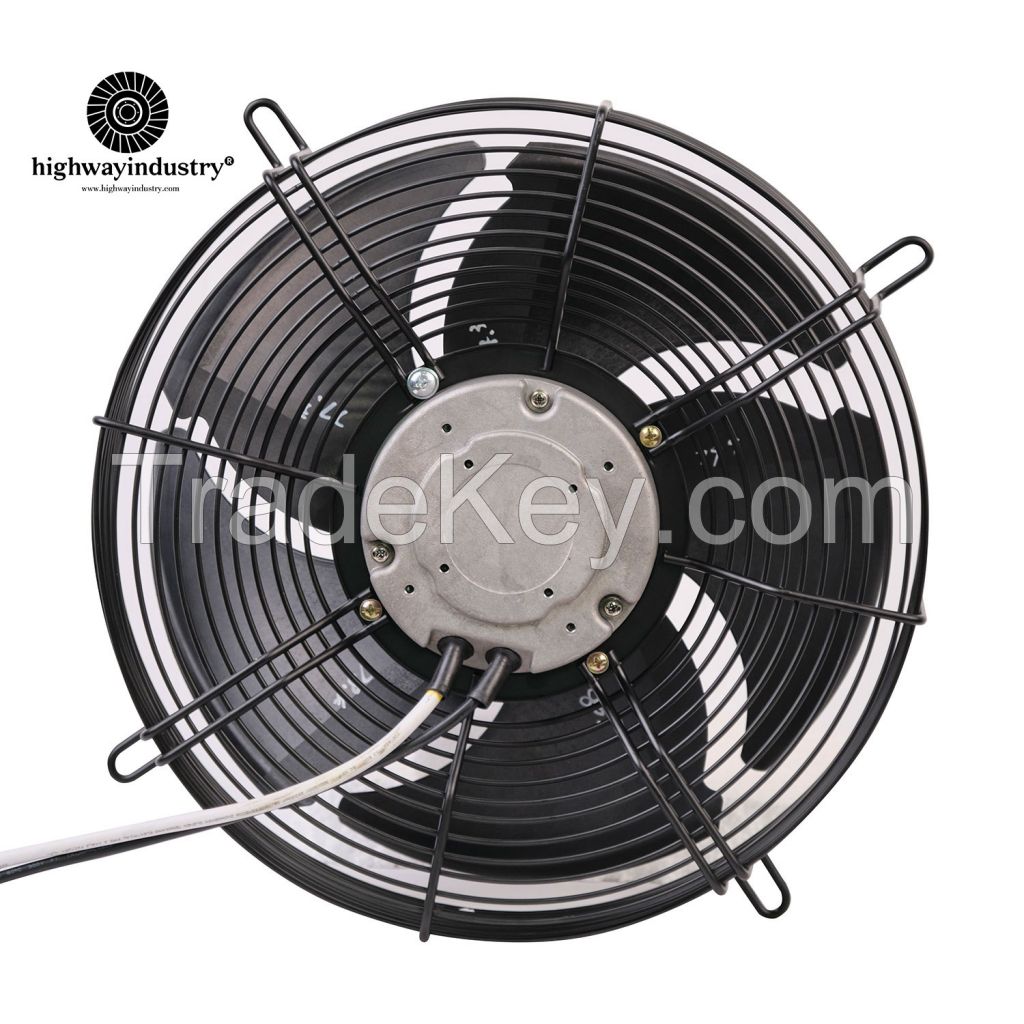 Highway EC Brushless 300/350/400mm Diameter Iron/Plastic Impeller Axial Flow Fan