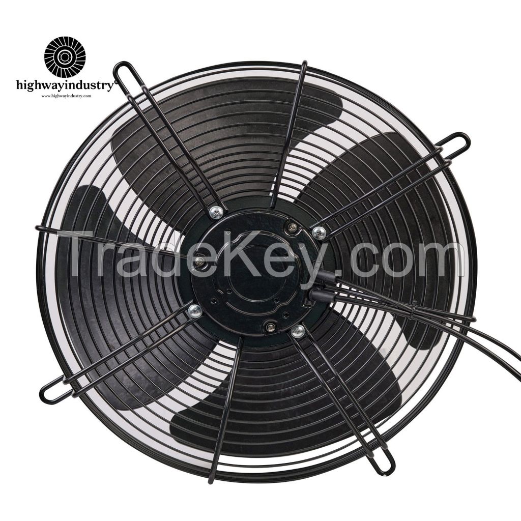 Highway EC Brushless 300/350/400mm Diameter Iron/Plastic Impeller Axial Flow Fan