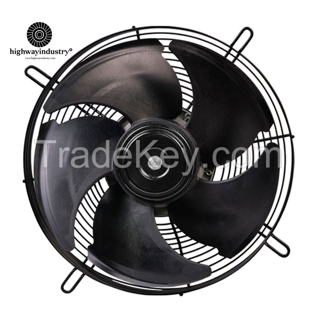 Highway EC Brushless 300/350/400mm Diameter Iron/Plastic Impeller Axial Flow Fan