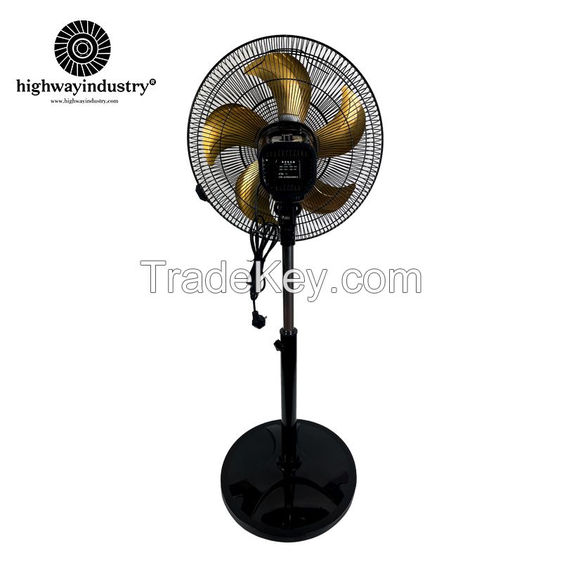 Highway High Quality 18 " Household Floor Fan Pedestal Fan Metal Net Cover National Quiet Electric Stand Fan