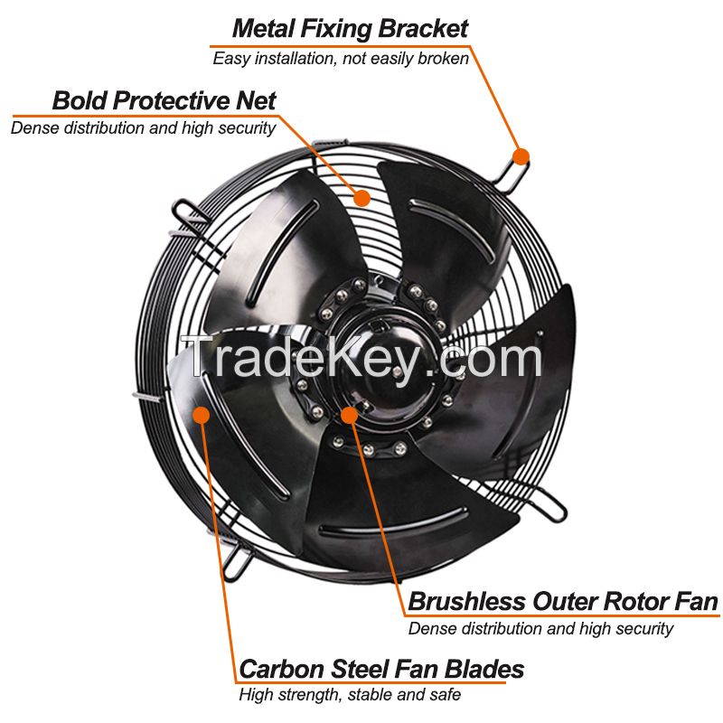 Highway YWF EC bluetooth control Cooler Axial fans External Rotor radial fan for evaporators