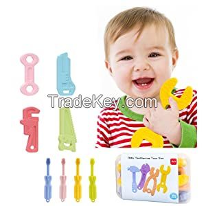Silicone Teething Toys for Infant Toddlers Remote Control Shape Teether for Babies Chew Toys