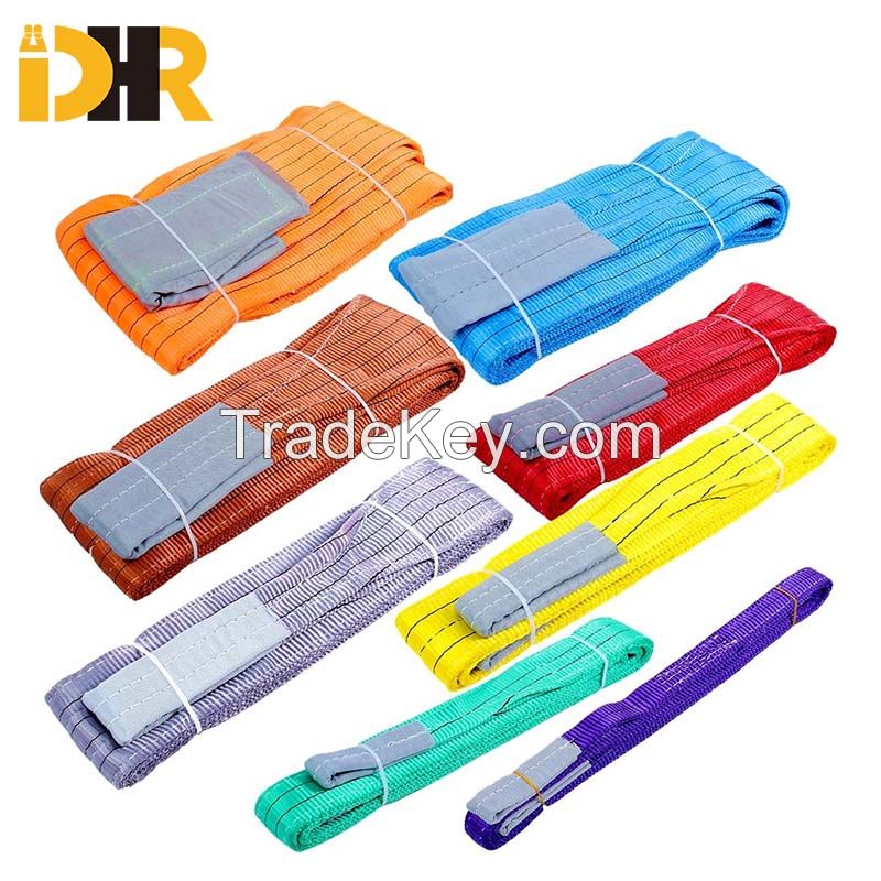 1-12 ton Polyester Flat Webbing Lifting Sling