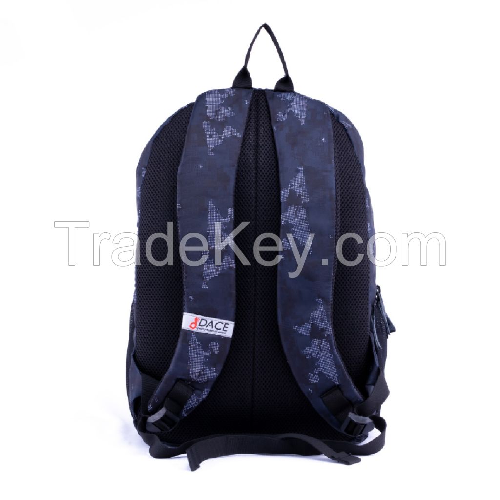 Dace Floral Printed Unisex 20 L Travel Laptop Backpack Water Resistant Slim Durable Fits Up to 16 Inch Laptop Notebook - Navy Blue 1000