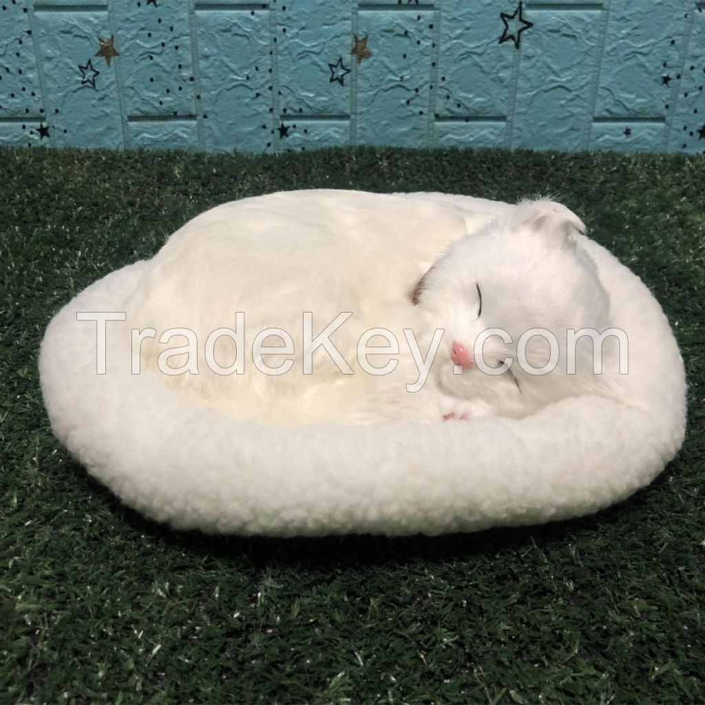 Handicraft Display Racks Home Decor Animal Plastic Model Novelty Gift Sofa Accessories Breathing Cat