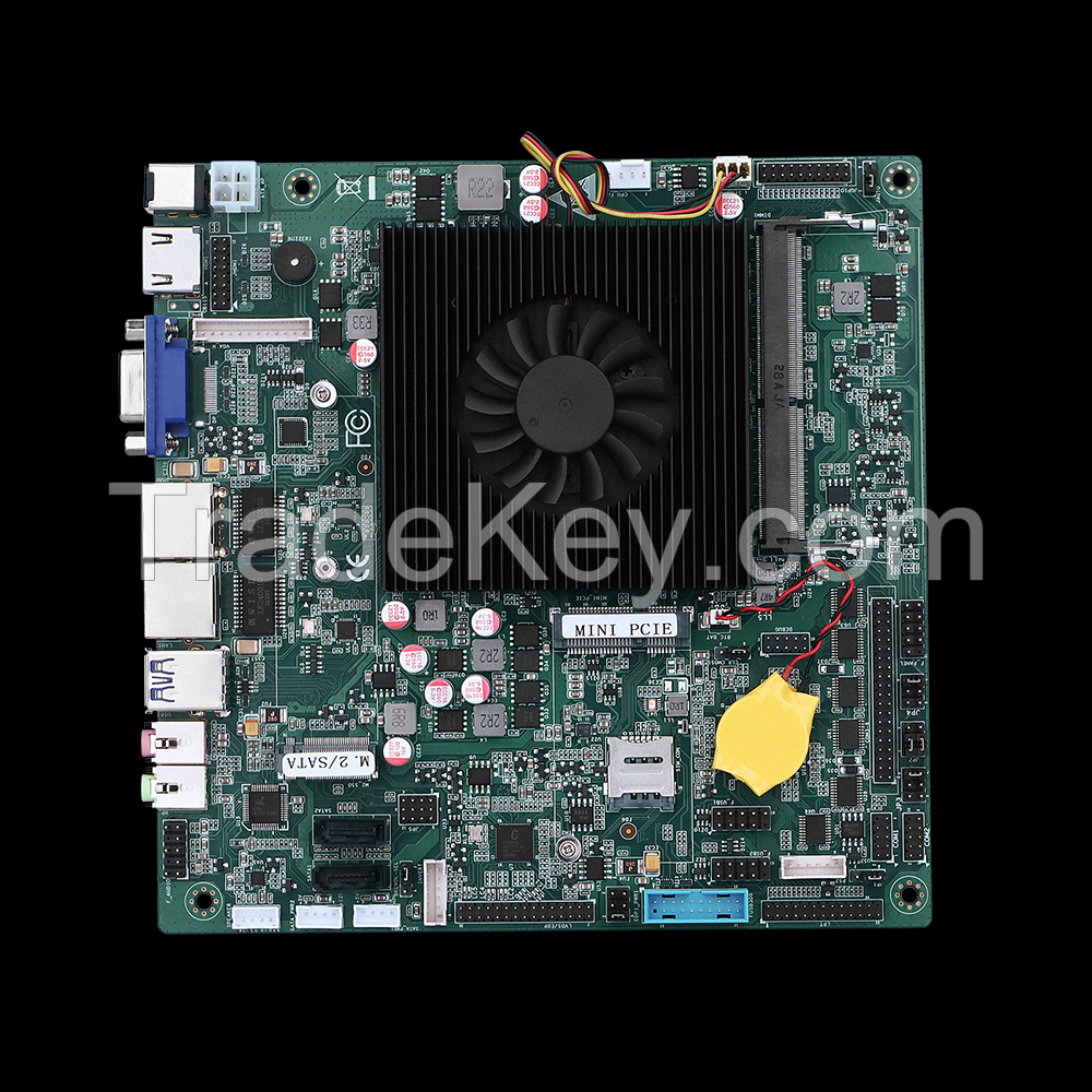 Embedded mini ITX Motherboard for Industrial Computer, Edge Computing, Network PC, IoT Gateway
