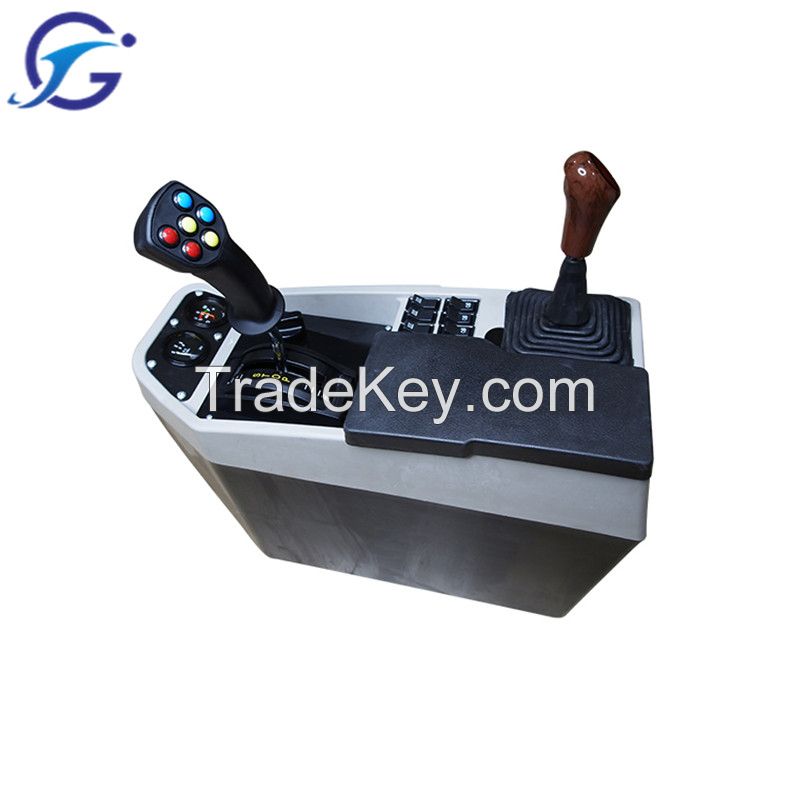 Agricultural machinery part armrest box hydraulic control system