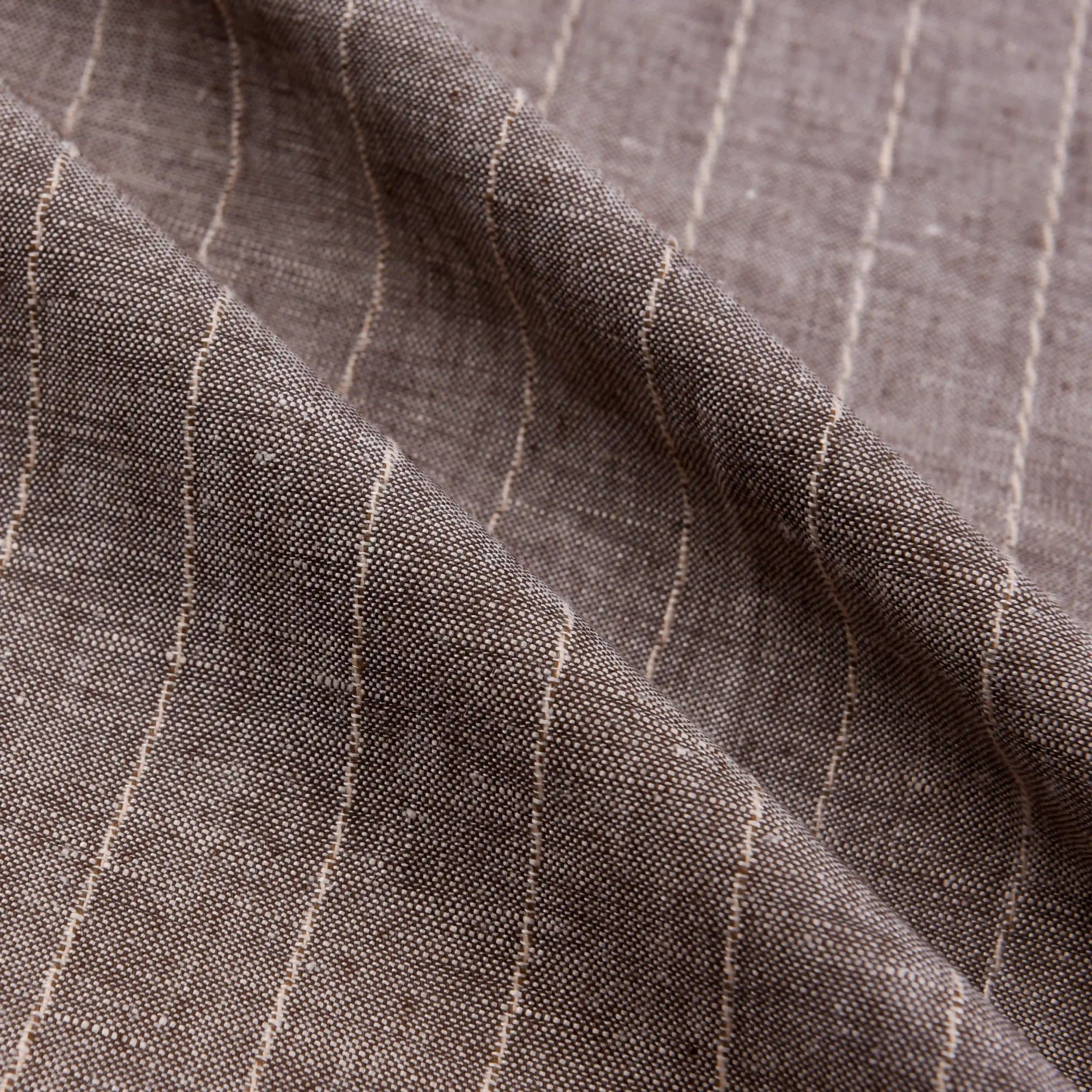 Linen-Blend Stripe Weave