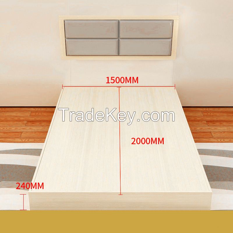 Best Selling 5 Star Hotel Bedroom Furniture Wooden Simple Modern Single Bed Set