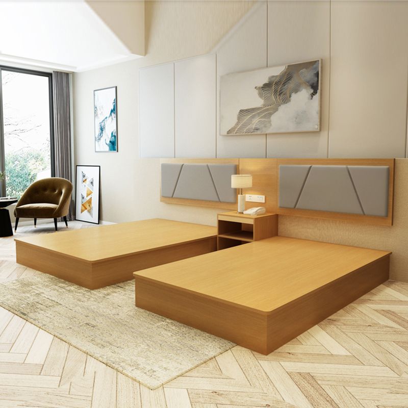 Best Selling 5 Star Hotel Bedroom Furniture Wooden Simple Modern Single Bed Set