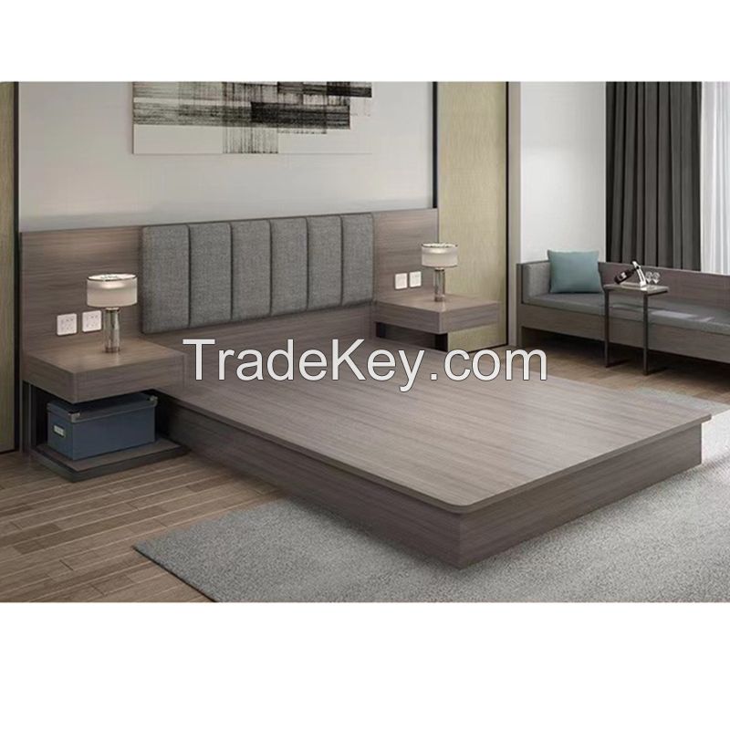 Custom Made Modern Standard Hotels Hospitality Furniture Hotel Guest Room Bed Furniture set