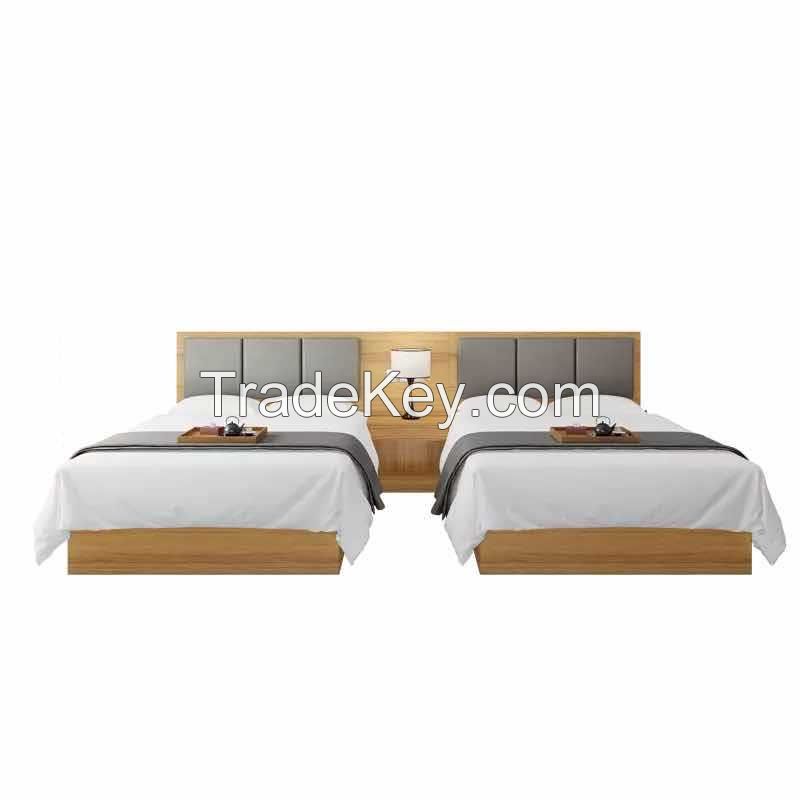 Custom Made Modern Standard Hotels Hospitality Furniture Hotel Guest Room Bed Furniture set