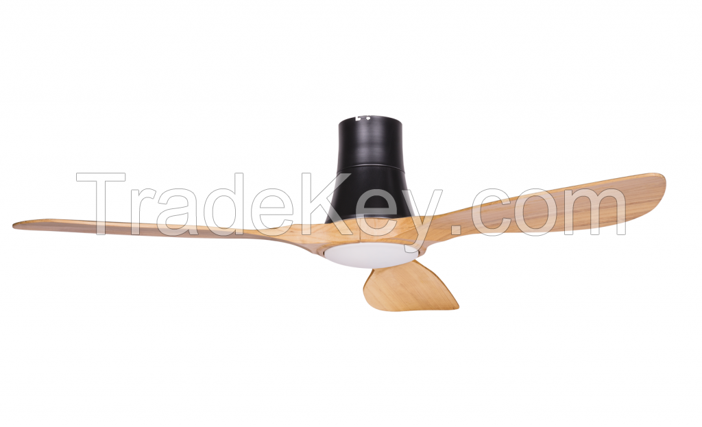 High quality resort restaurant luxury wood remote control ceiling fans with lights