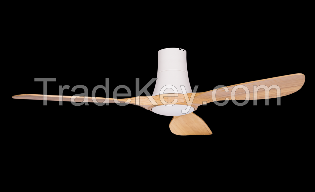 High quality resort restaurant luxury wood remote control ceiling fans with lights