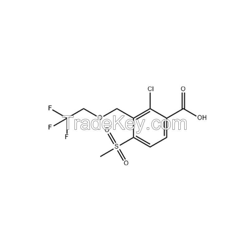 2-Chloro-4-Methanesulfonyl-3-[ (2, 2, 2-trifluoroethoxy) Methyl]Benzoic Acid 120100-77-8 97% Purity in Stock Suppliers