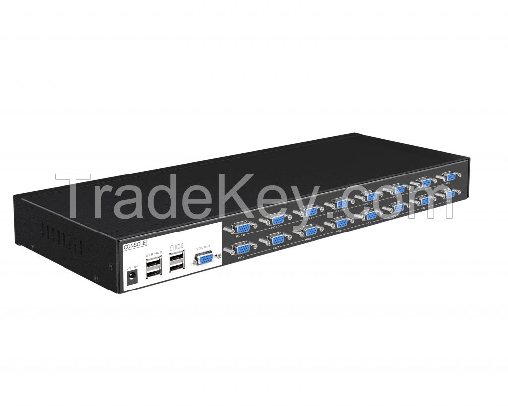 MT-ViKI 16-Port Auto VGA KVM Switch
