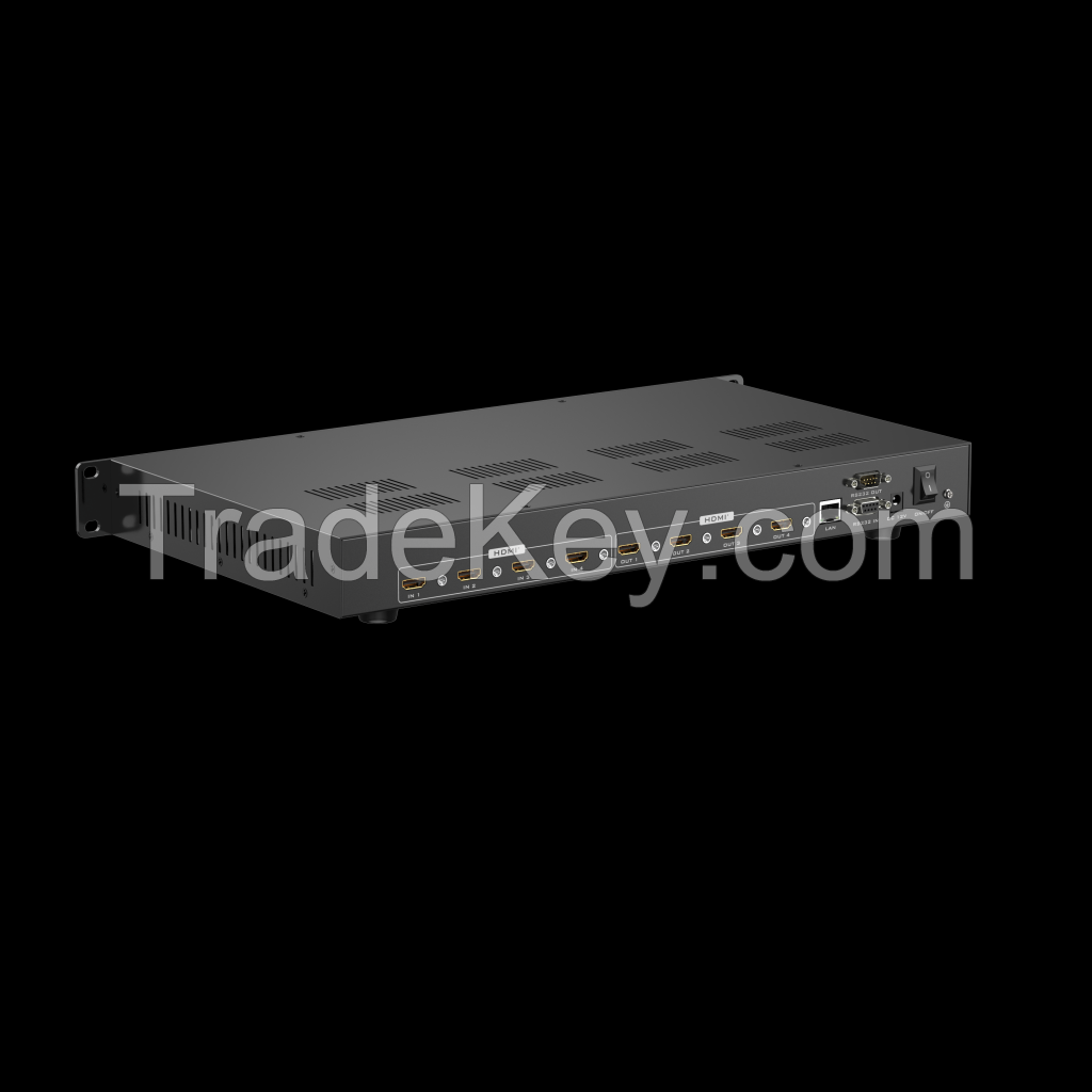 8K 60HZ HDMI Matrix Switcher 4x4 4 in 4 Out W/ 3.5mm Audio, Support Web/APP/IR/RS232