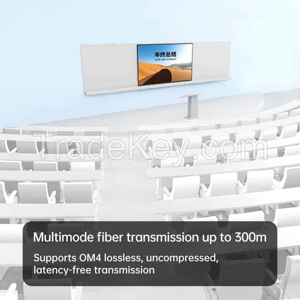 300m 4K 60HZ Fiber HDMI Transmitter and Receiver, MT-VIKI HDMI Extender Over Fiber Optic