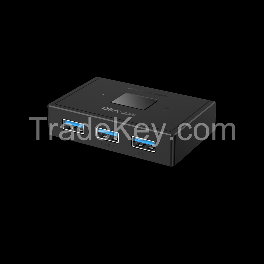 USB 3.0 Bidirectional Print KVM Switcher, MT-VIKI Selector Box  2 in 1 Out or 1 in 2 Out