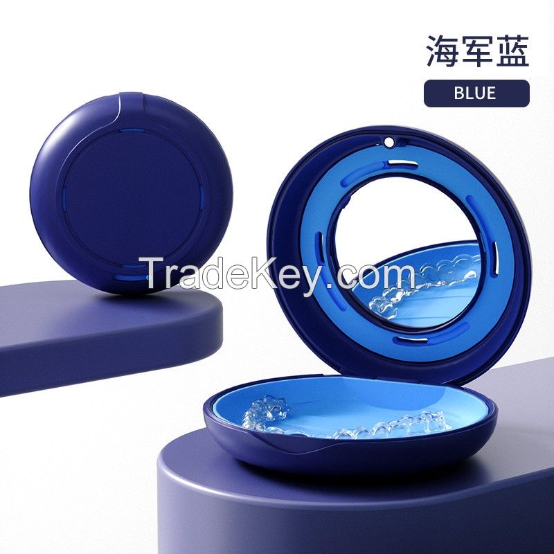 Custom Logo Plastic Silicone Liner dental Orthodontic Braces Invisible Storage Aligner retainer case box