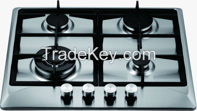 4 Burners Built In Stainless Steel Gas Cooktop