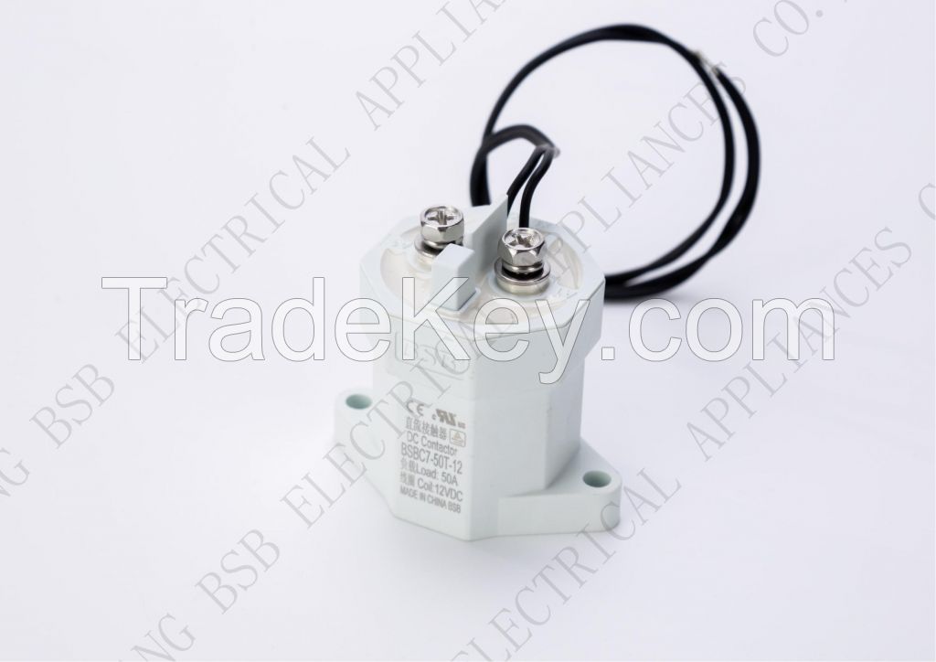 High Voltage DC Contactor/Relay 10A, 20A, 30A, 40A, 50A/450v/750v/1000v for high voltage equipment for EV and EV charging