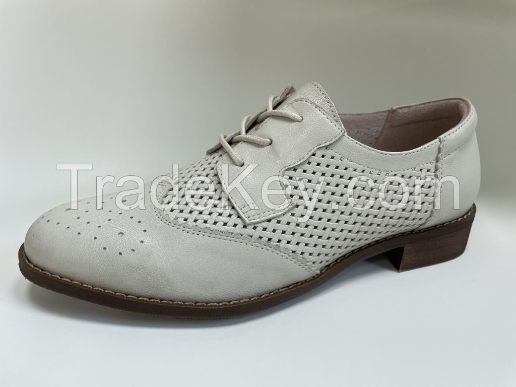 HAND MADE HAND PAINTED LEATHER OXFORD SHOES