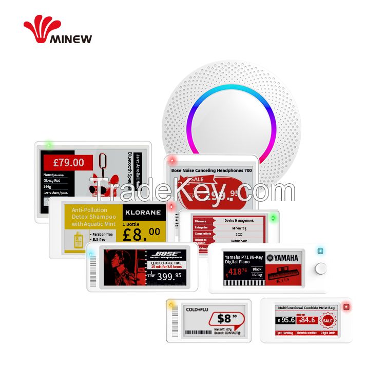 MinewTag Multi Function ESL Demo Kit Electronic Shelf Label For Supermarket Price Label Warehouse Shelf