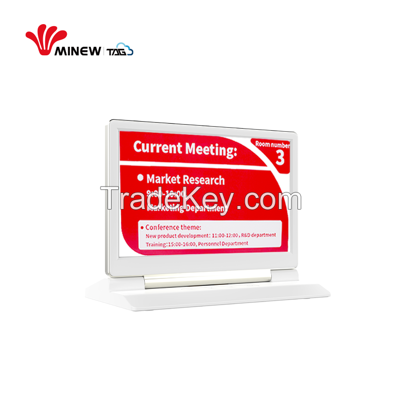 Minew 7.5 Inch Electronic E-Ink Label Wireless Bluetooth Flexible Large Nameplate E Ink Display For Office Table