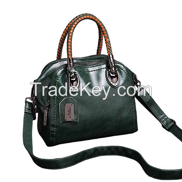 Multi-Function Large Capacity New Fashion Tote Bag Designer High Quality Retro Leather Crossbody All-Match Travel Work Sling Briefcase Purse Long Strap Handbag Braided Handle