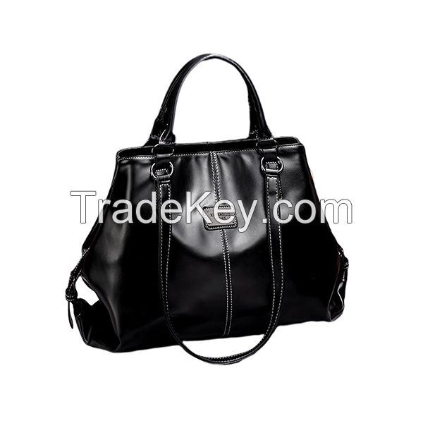 Fashion Computer Briefcase Leather Tote Large Capacity Stylish Retro Handbag Long Strap All-Match Sling Purse Designer Shoulder Crossbody Satchel
