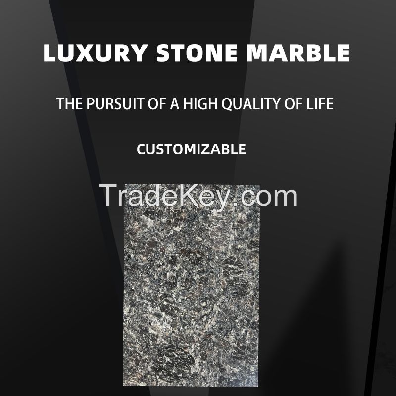 Deluxe marble can be customized with English brown and black finish