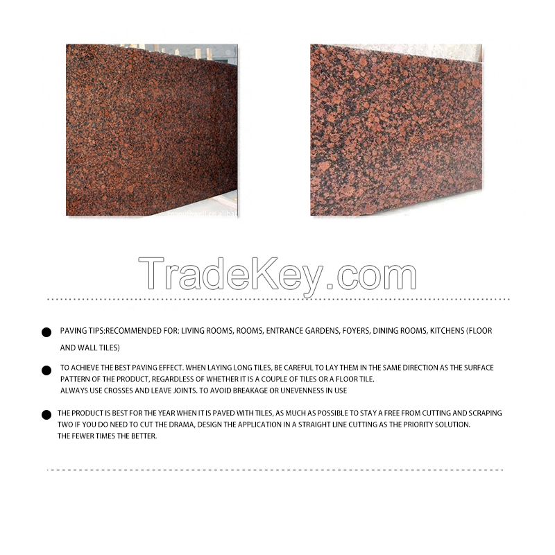 Atmospheric light luxury red diamond smooth surface tile