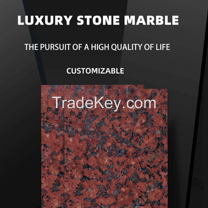 Atmospheric light luxury red diamond smooth surface tile
