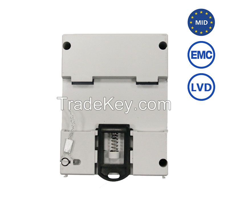 Three Phase Mid Approval Din Rail Bidirectional Modbus Rs485 Energy Meter