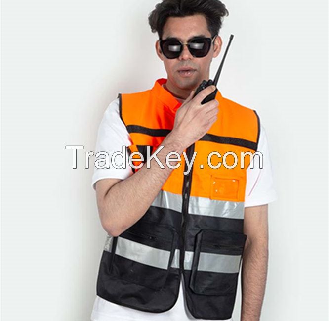 Reflective Vest Safety Vest Jacket Strip Personal Security Constructio