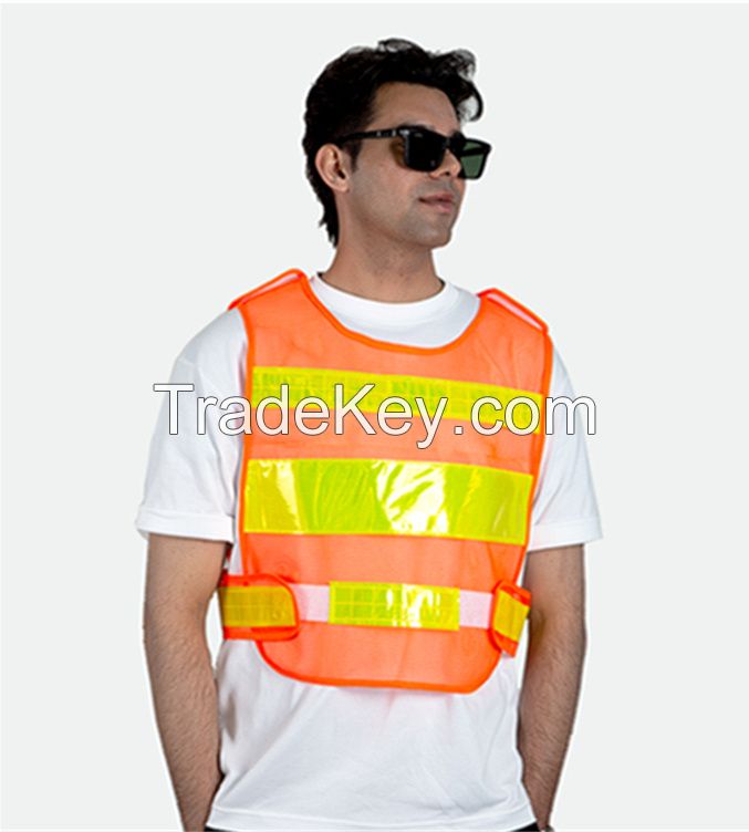 Custom cheap work high visibility clothing yellow orange traffic vest