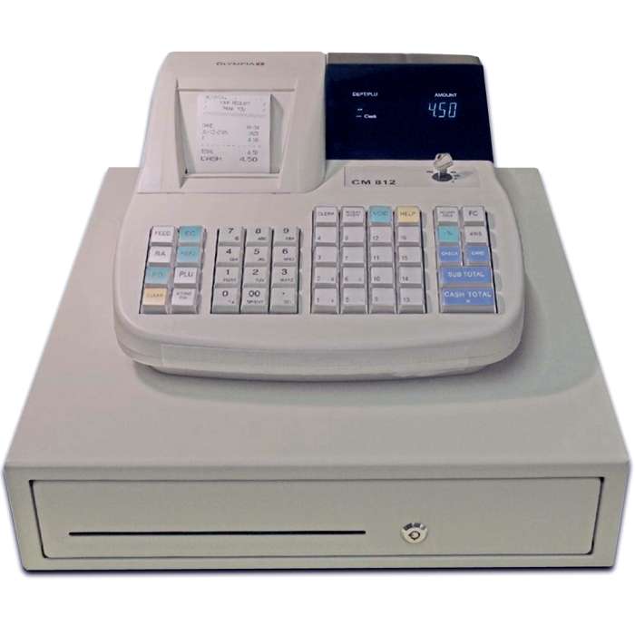 Olympia CM812 cash register thermal printer large draw