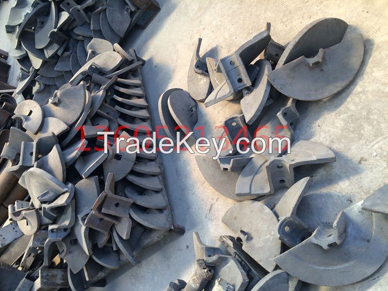 Paver auger blade, single hole blade, double hole blade