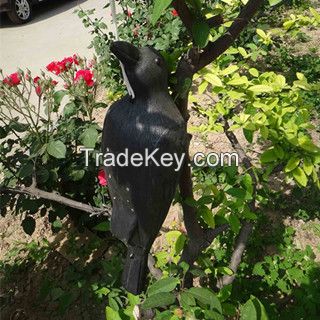 PE Crow Decoy with magnet Bird Scaring Crow Decoy   50*14*10 cm 