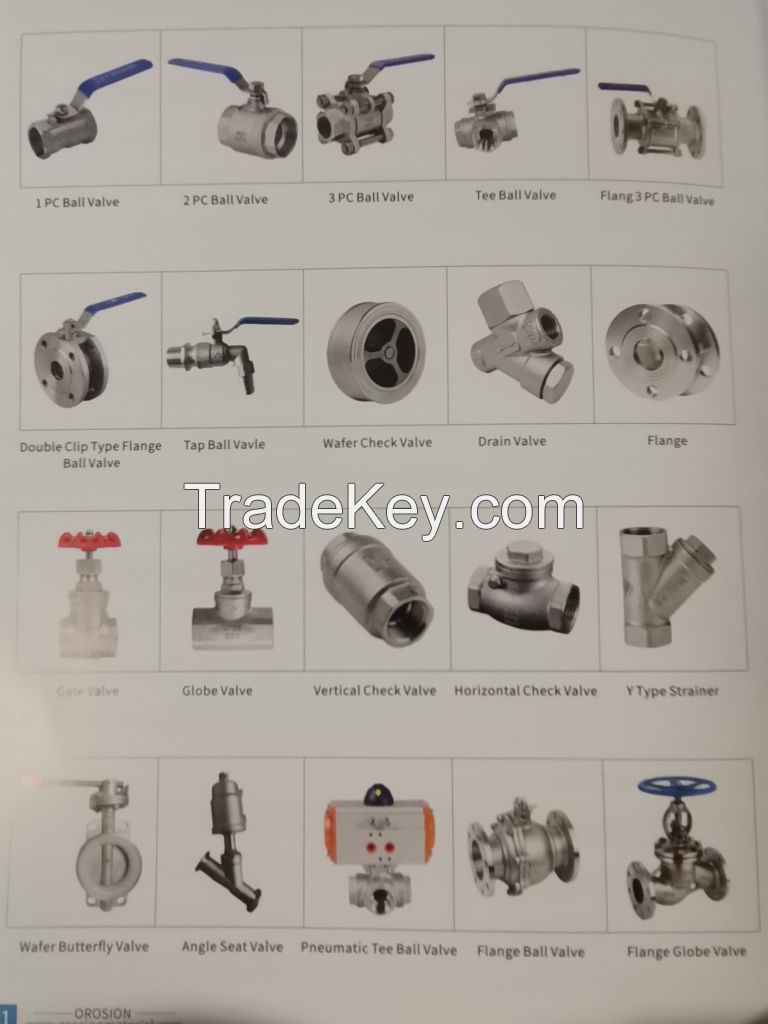 stainless steel pipe fittings / Valve