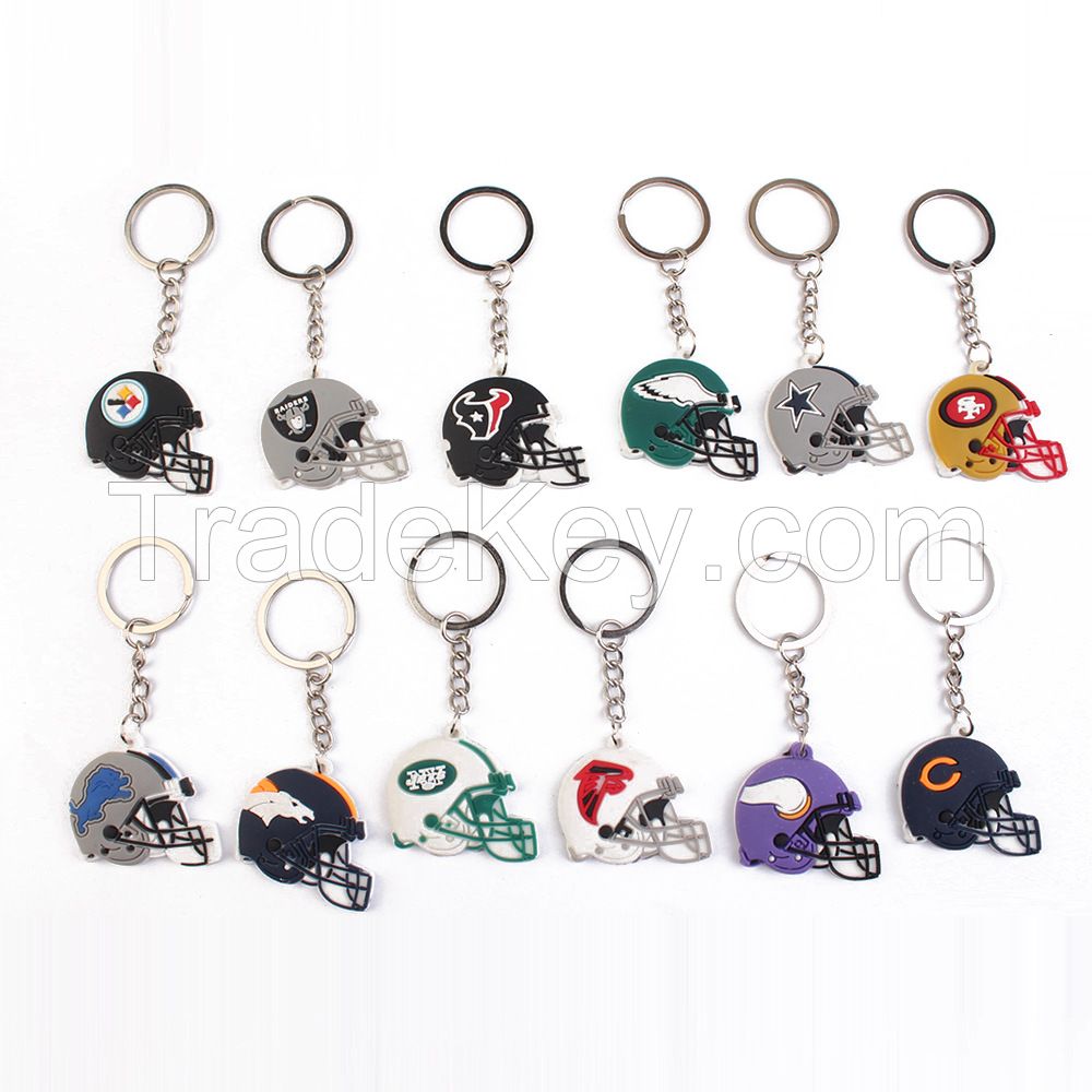 Custom promotional keychains 2d 3d soft pvc keyring rubber keychain for gift