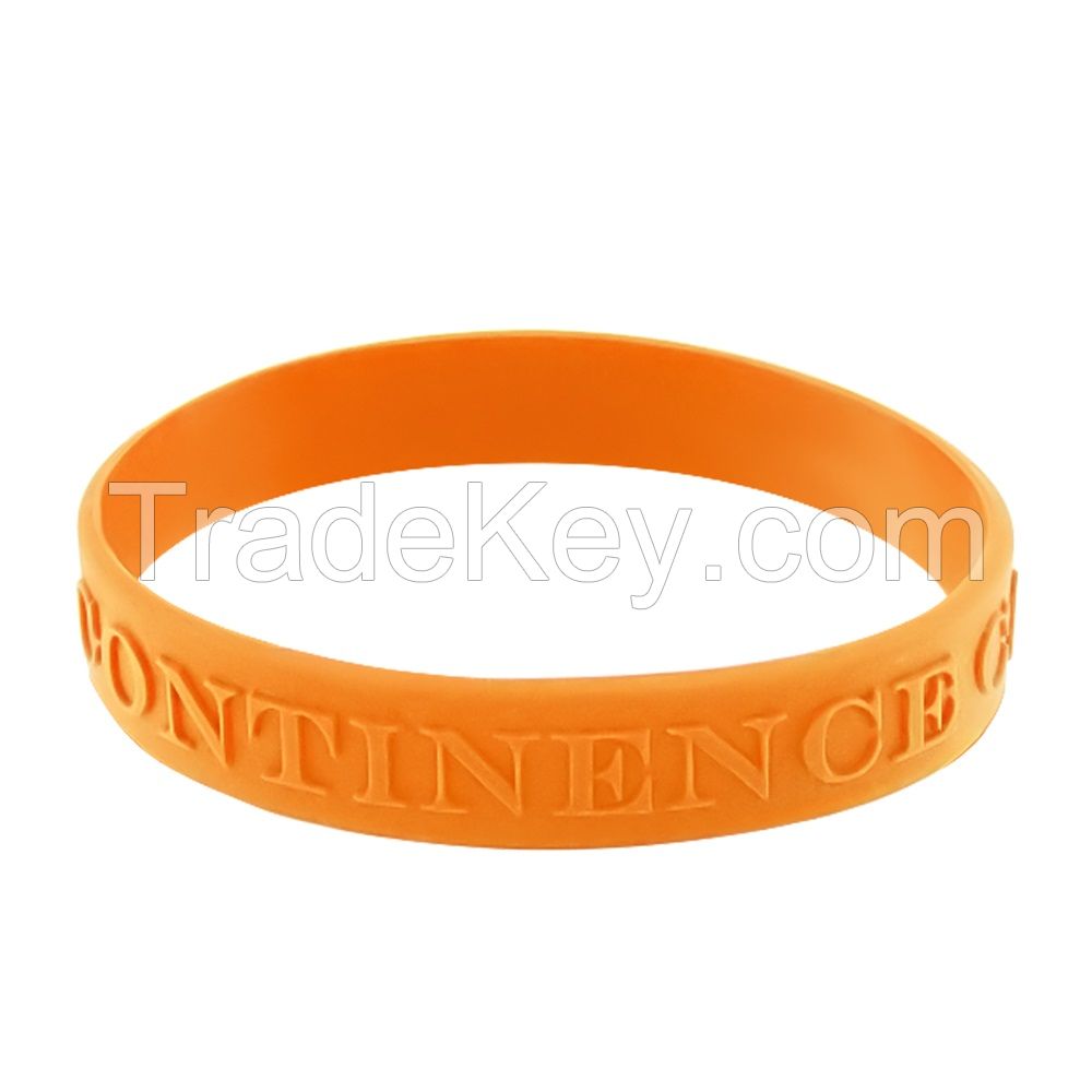 Custom silicone band promotional wristband with logo