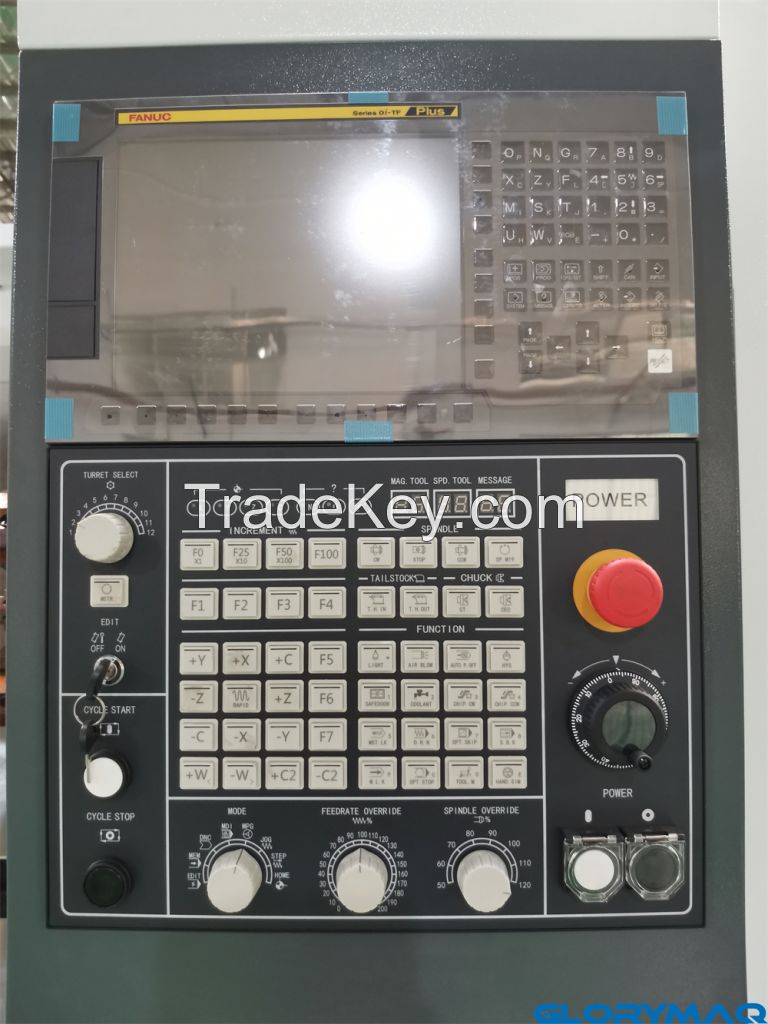 glorymaq GM-46T cnc lathe machine fanuc turning lathe